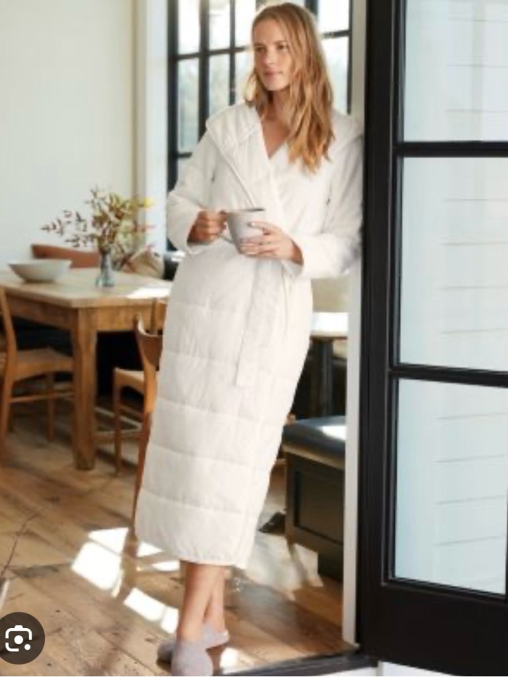 Garnet Hill Dream Robe (Long Quilted Hooded Robe)